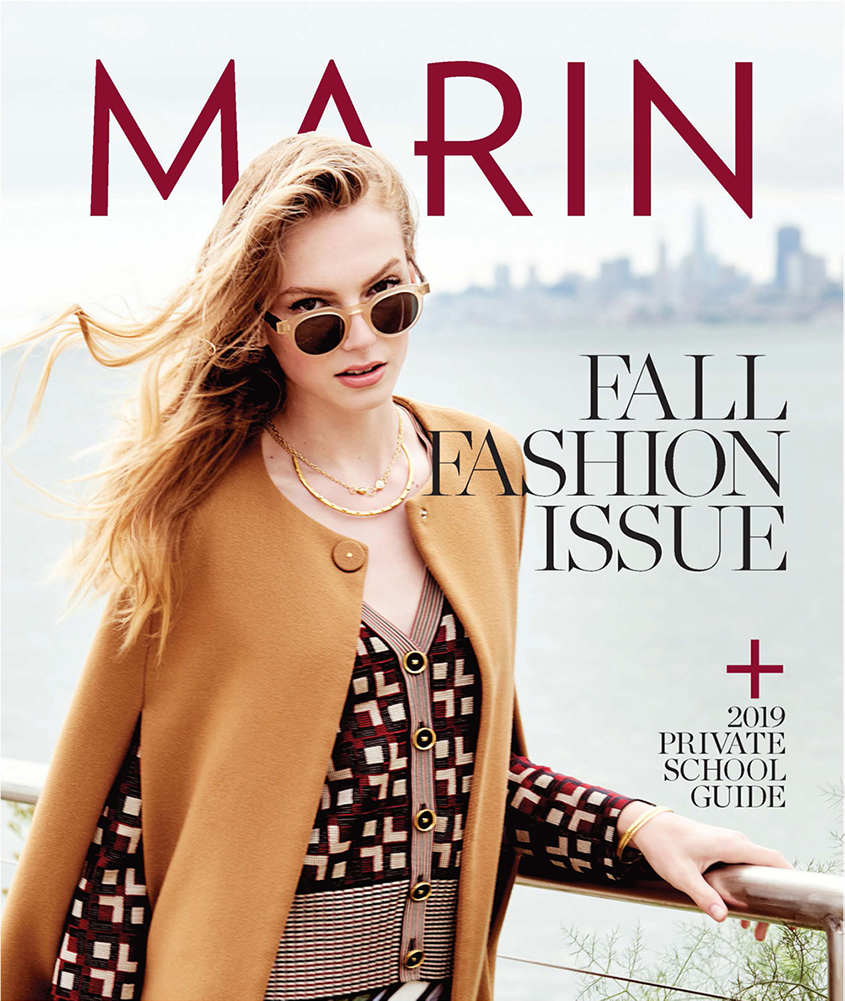 Featured On the Cover of Marin Magazine Fall Fashion Issue - September 2019